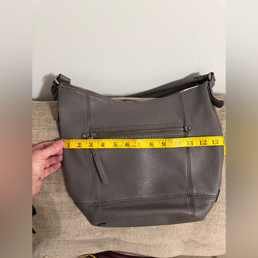 The Sak Gray Leather Shoulder‎ Bag